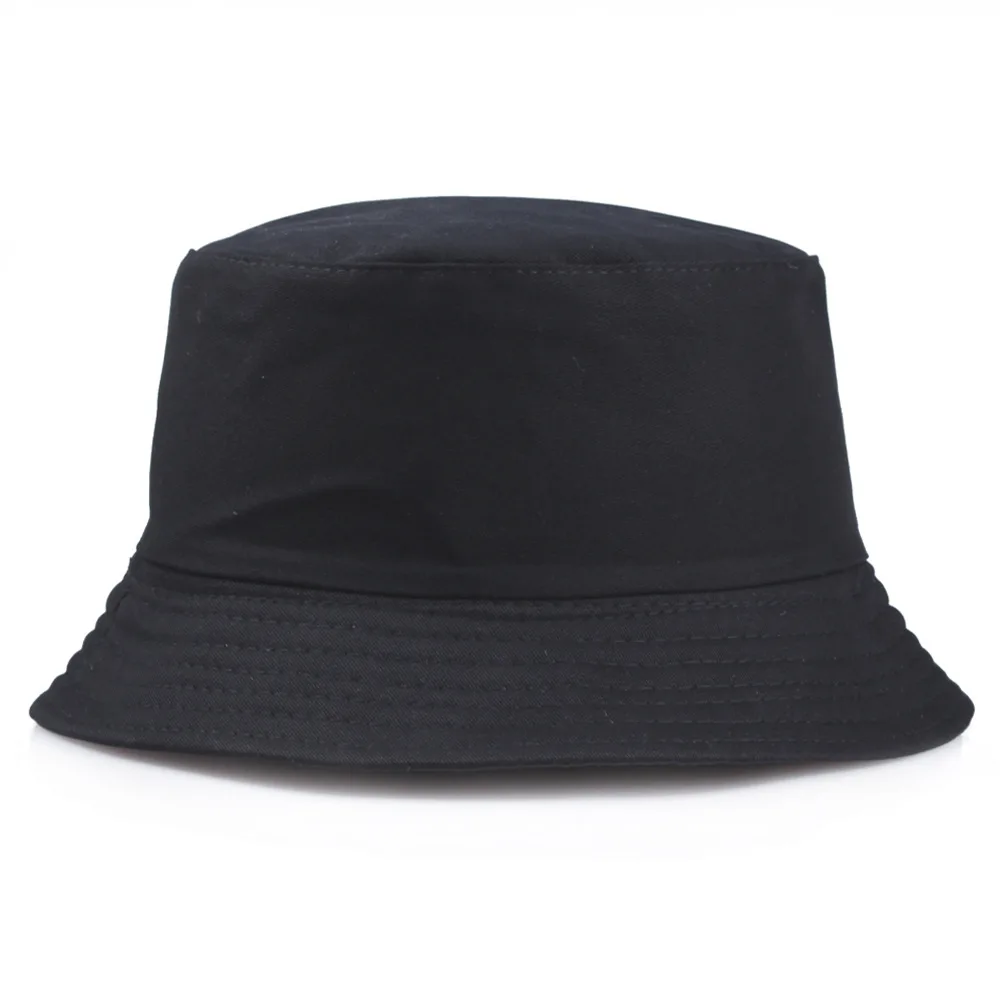 

Unisex summer collapsible bucket cap four seasons cotton fisherman hat portable solid color basin cap casual sunshade hat B02