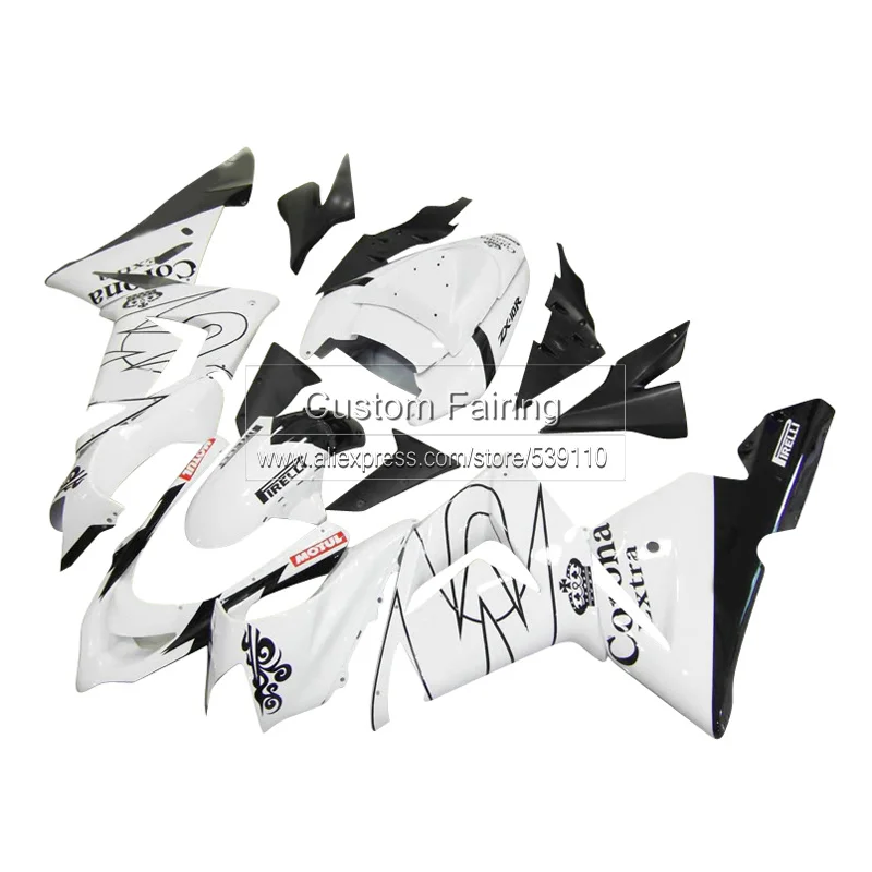 Обтекатели из АБС-пластика для Kawasaki ZX10R Ninja zx 10r 2004 2005 04 05 комплект черных