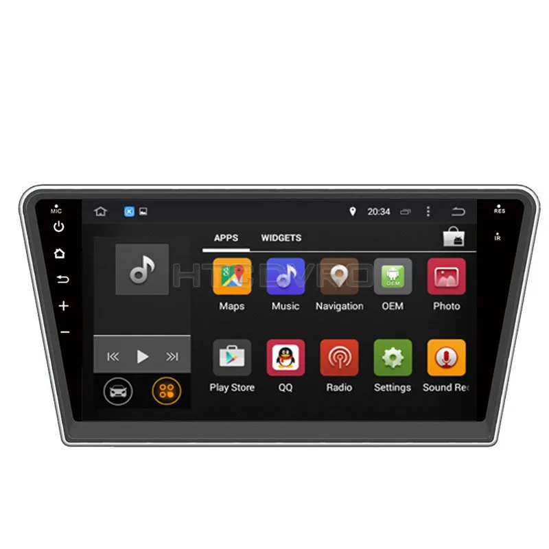 Clearance YMODVHT 10.2inch Octa Core 4GB+32GB Android 9.0 Car DVD Player for Peugeot 408  Radio Stereo GPS Navigation 3