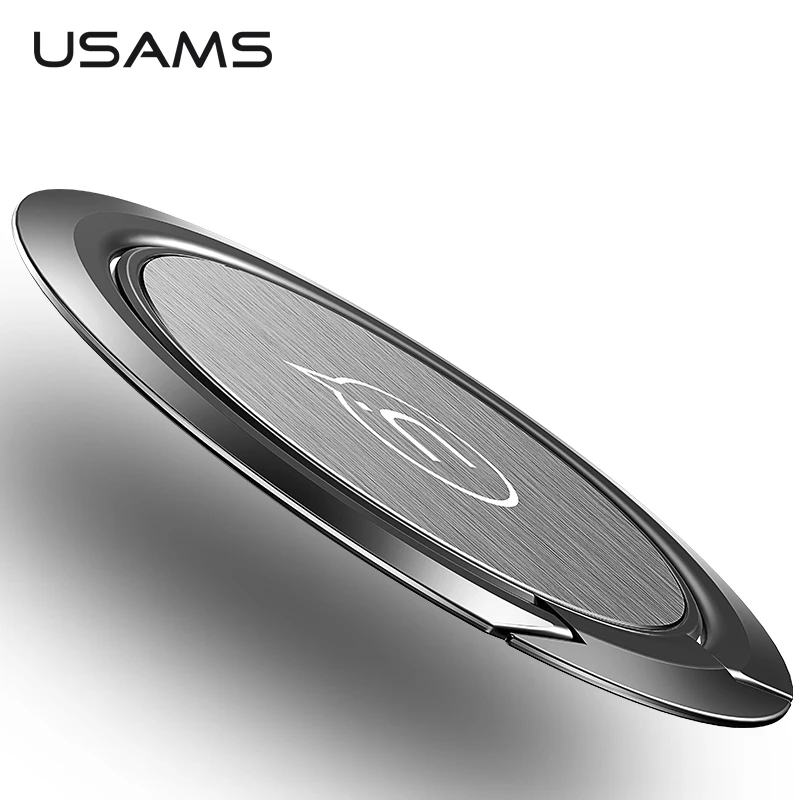 USAMS Ultra thin Ring Holder Finger Ring 360 Degree Rotation Car Phone Holder Mobile Phone Holder Stand For iPhone X XR Samsung