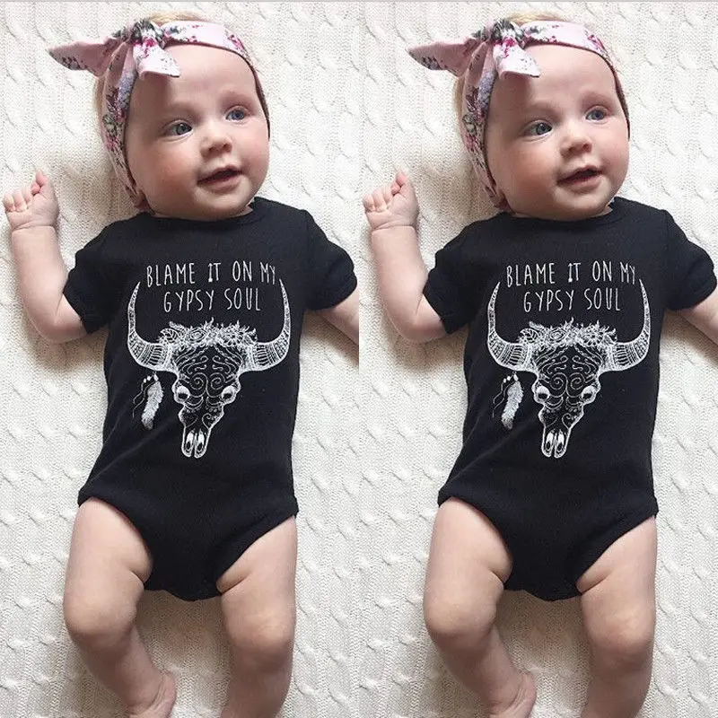 Nouveau Ne Infantile Bebe Vetements Fille Garcon Cerf Gitane Body Enfant En Bas Age Tauren Animal Imprime Tenues Coton Mignon Vetements Aliexpress