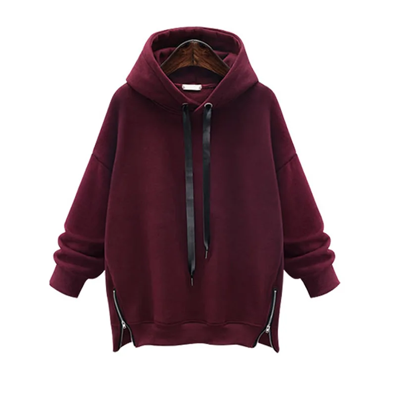 Oversized red sweatshirt women's Clearance