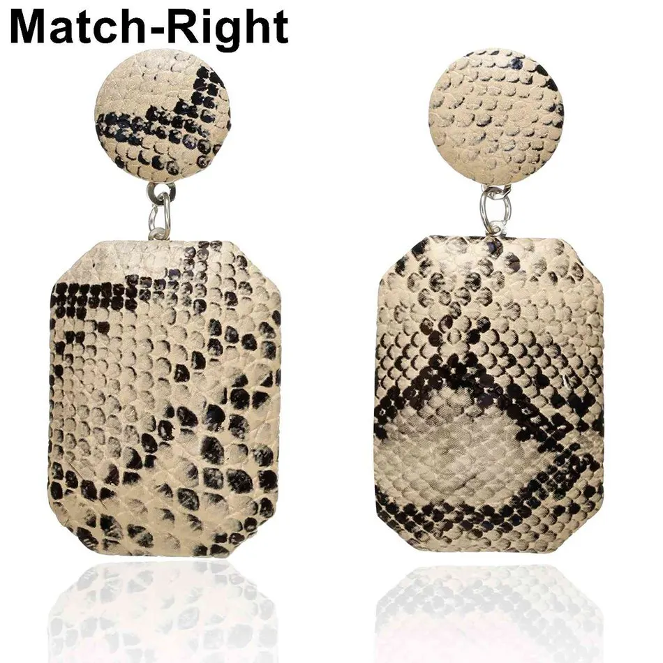 

Match-Right Trendy Earrings for Women Leather/Snake/Statement/Geometric/Long//Big/Red/Drop Earrings Women Jewelry Gifts KK286