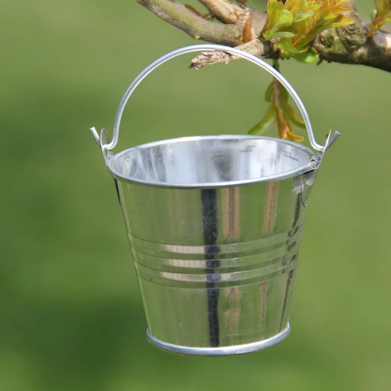 Mini Cute Colorful Candy Buckets Tin Pail For Wedding Party Pails Bag