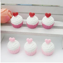 500 шт./лот смешивания Цвет Симпатичные Мороженое Hairclip/мобильный Декоративные DIY аксессуары