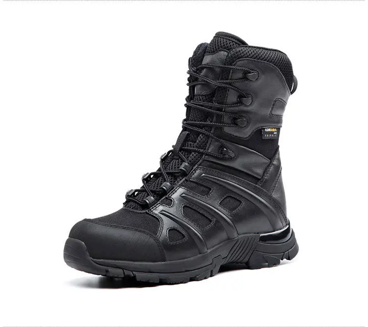 Европейские размеры 36-45, мужские кожаные ботинки для пустыни с высоким голенищем, Женские Дышащие военные ботинки для альпинизма, треккинга, пешего туризма