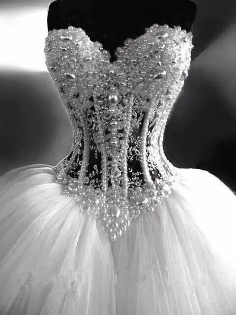Роскошный Bling корсет без бретелек бюстгальтер прозрачный шар кристалл жемчуг бусины Стразы свадебное платье платья для матери невесты