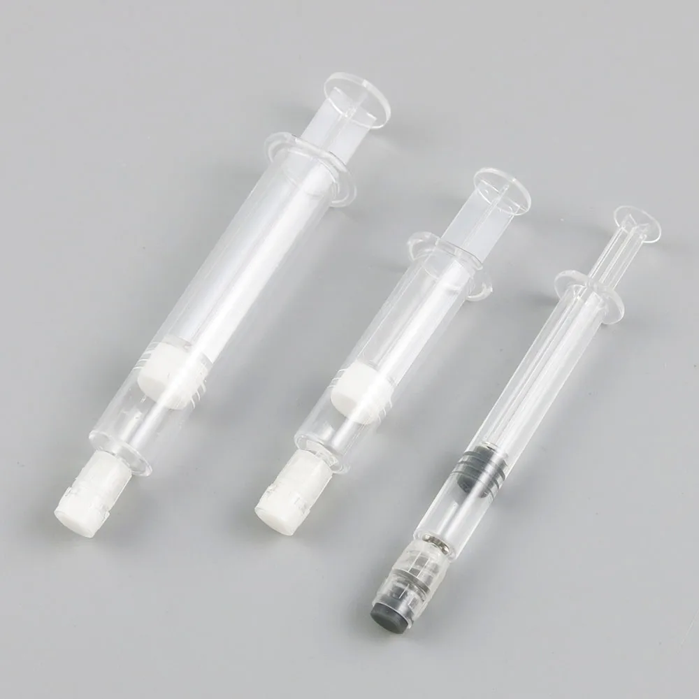 

24 X Empty Cosmetic Essence Syringe Bottle Plastic DIY Water Needle Refillable Container Needle Tubing 3ml 5ml 10ML