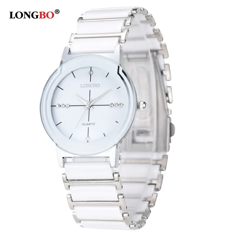Fashion casual women watch luxury ceramic quartz watch calendar waterproof unisex watches casual relogio 8493