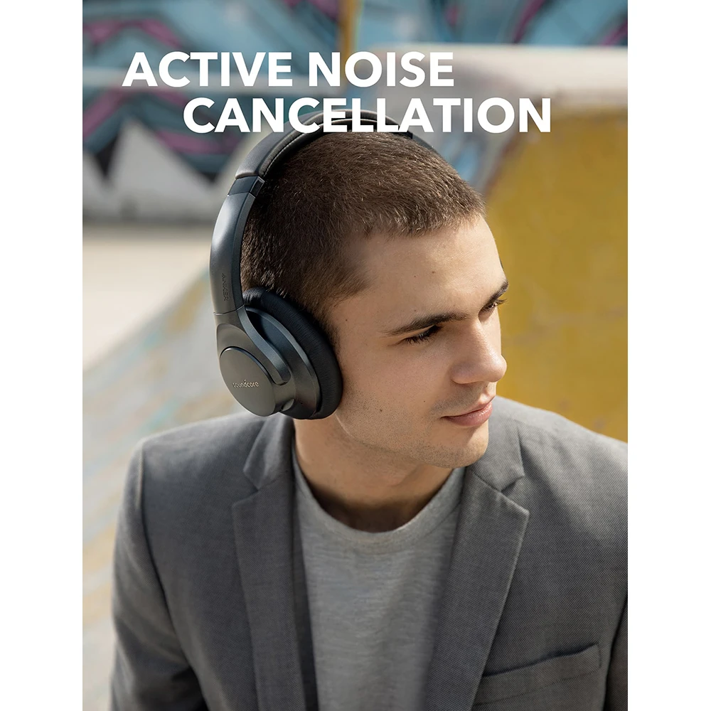 Skup Anker Soundcore Life 2 słuchawki Bluetooth aktywny z redukcją szumów bezprzewodowy zestaw słuchawkowy z hi res, 30h czas odtwarzania, BassUp Tech