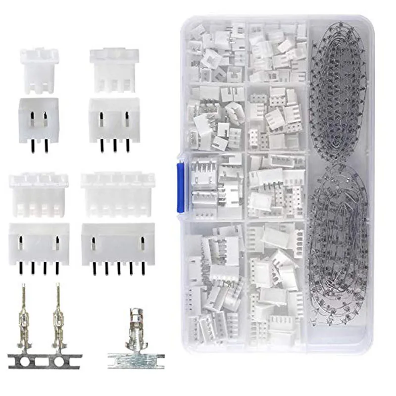 US JST 2.5mm XH 2 3 4Pin 5P male female housing Connector with crimps x 40 SETS