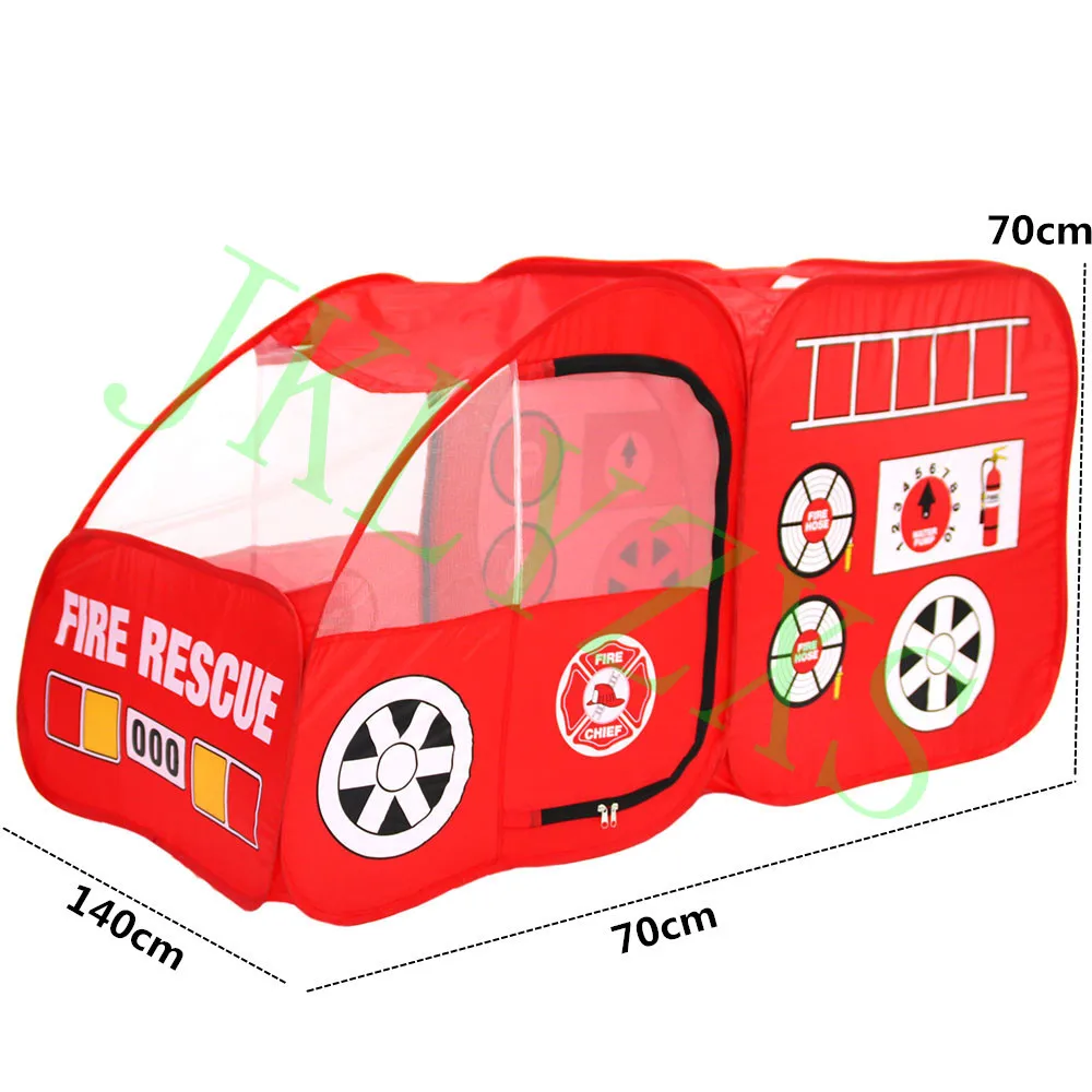 Детская Крытая пожарная машина палатка игровая комната дом Складная Детская уличная машина игрушечные палатки