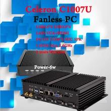 Intel Core i3 Celeron C1007 графической системой Intel HD 4400 график TV Box 4 К Ultra HD Бесплатная доставка Промышленные ПК мини-ПК Linux Ubuntu USB