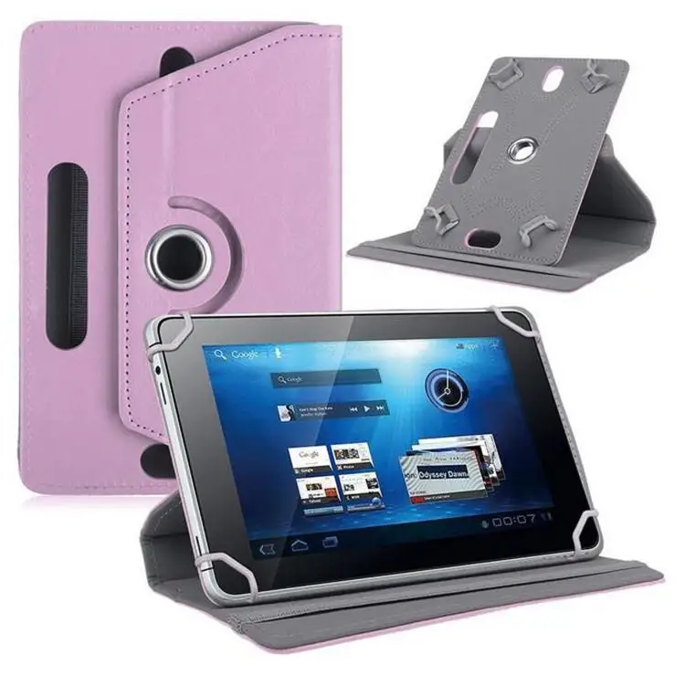 

DSstyles 7/8/9/10 Inch Universal 360 Degree Rotating Four Hook Leather Tablet Protection Case
