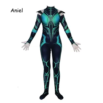 

Ainiel 3D Printed Hela Cosplay Costume Thor Ragnarok Hela Halloween Cosplay Costume Lycra Zentai Bodysuit Jumpsuits Kids Women