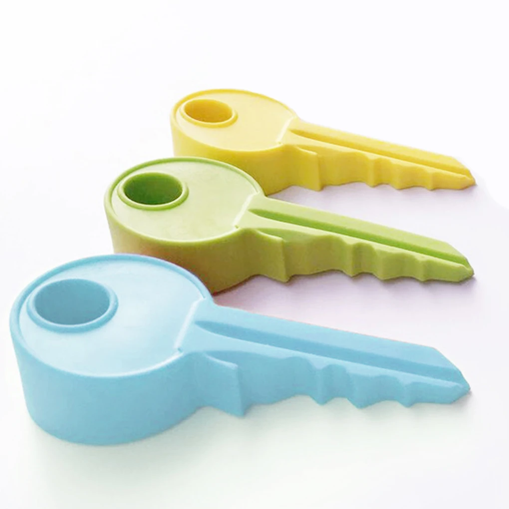 

Mini Key Shaped Silicone Door Stopper Holder Children Kids Safety Guard Stop Finger Protector Doorstop