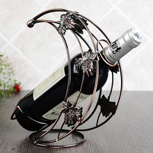 Европейский стиль, стеллаж для вина из нержавеющей стали, винтажный держатель для вина, украшение для гостиной, модная домашняя мебель