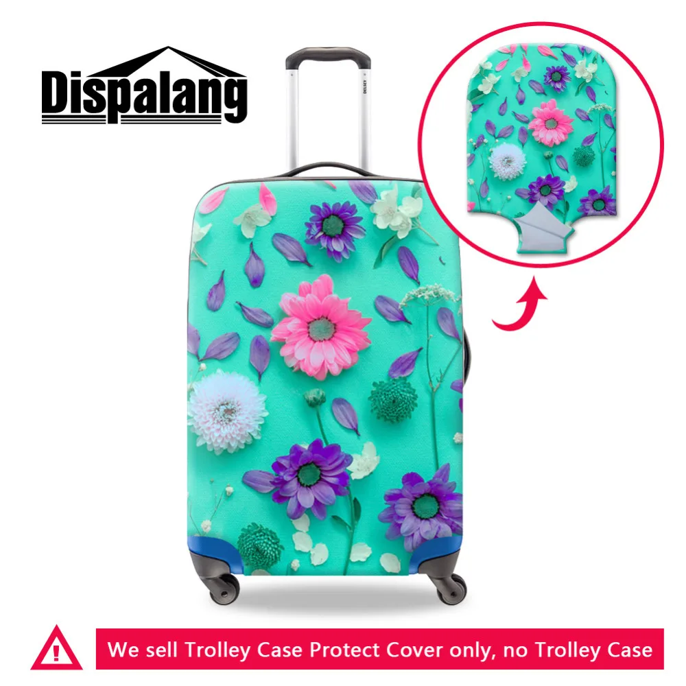 -6 Elsa Cartoon Elastic Protective Luggage Cover For 18-30 Inch Suitcases Girls Anna Travel Accessories Portable Trolley Case Cover