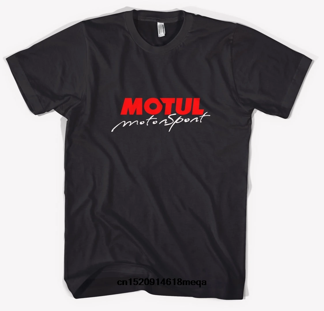 Футболка Motul мотор черная футболка мужская с круглым вырезом хлопковая Рубашка