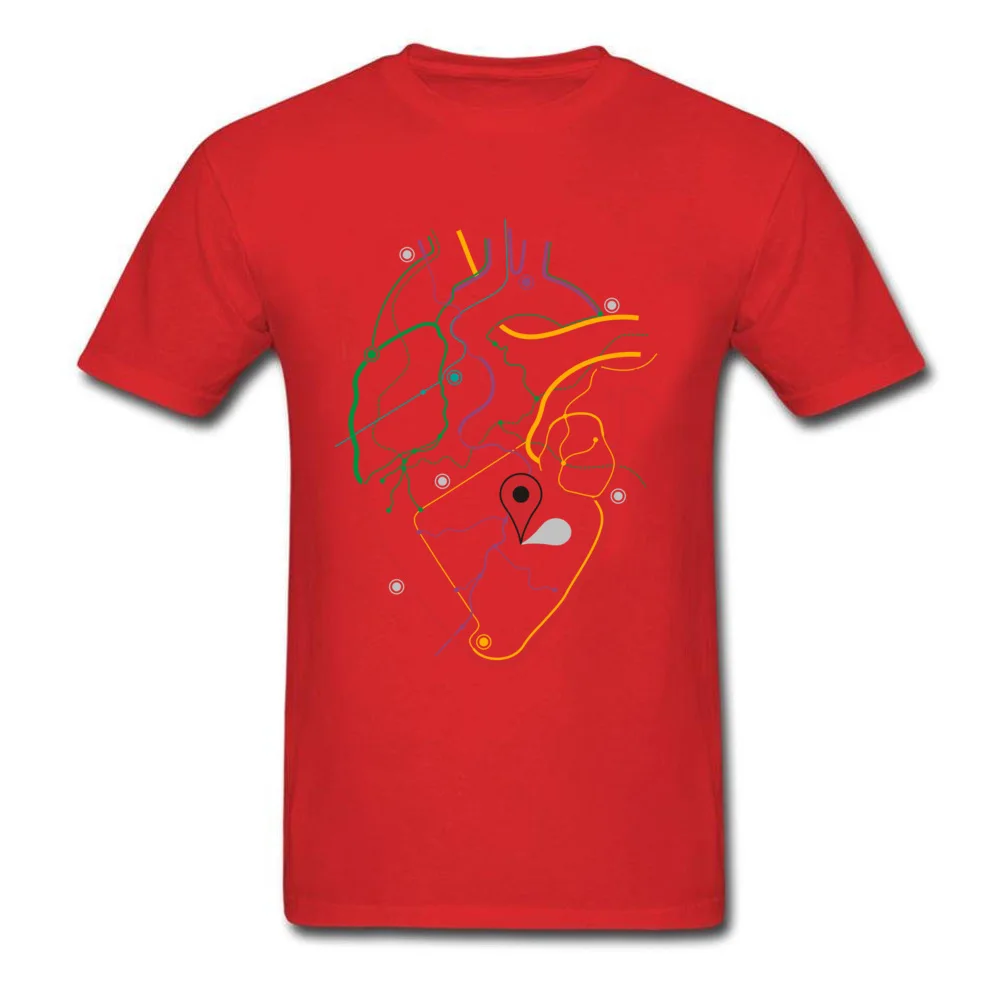 Geek Heart футболка You Are Here для мужчин GPS футболки с картой Новинка черные топы