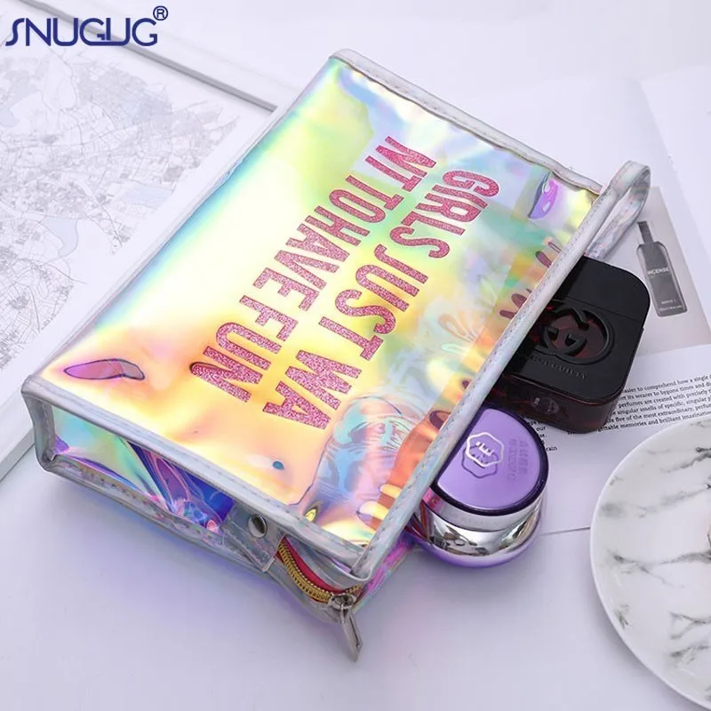 Прозрачный косметический пакет на молнии для путешествий для ванной Make Up Чехол Портативный прозрачная сумка для макияжа Для женщин ПВХ маленький размер, для туалета сумка органайзер для красоты
