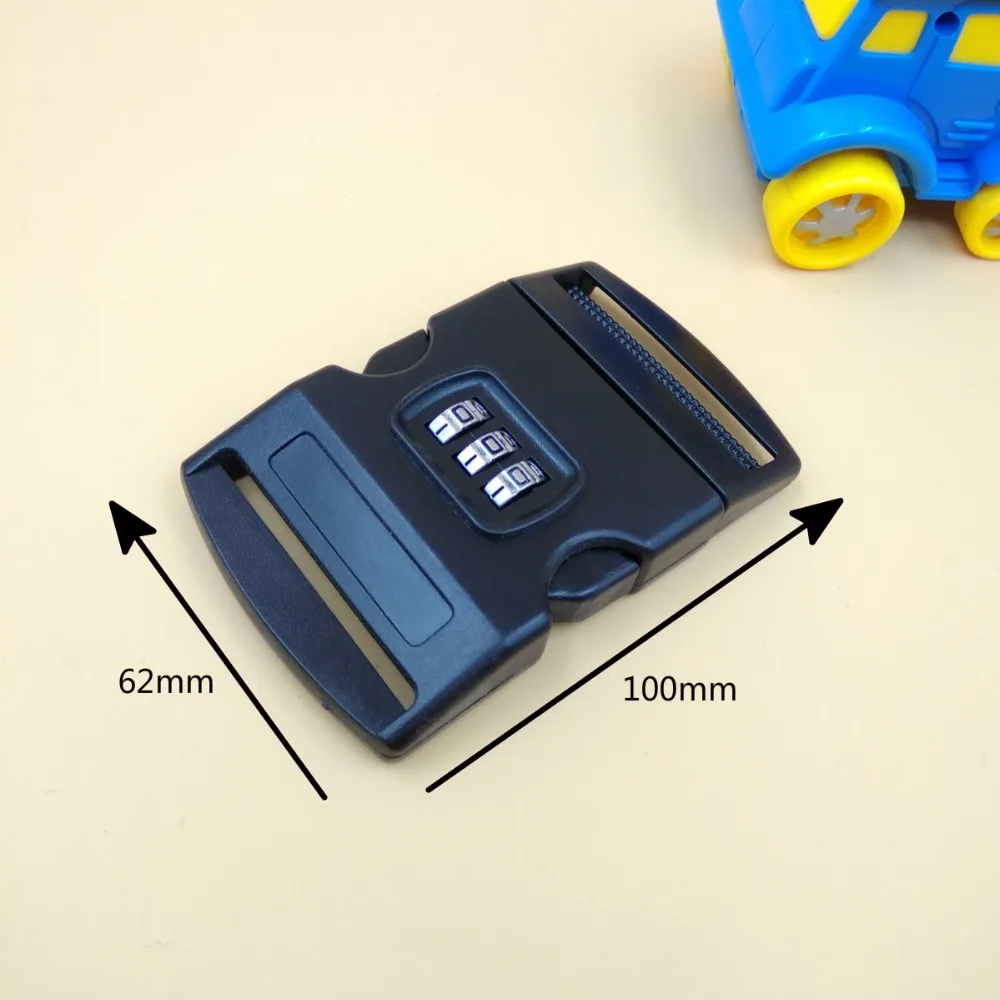 

5Pcs For 50mm webbing Side Release Plastic buckles With Safe Code Number Combination Buckle Lock Luggage Strap Belt Accessories