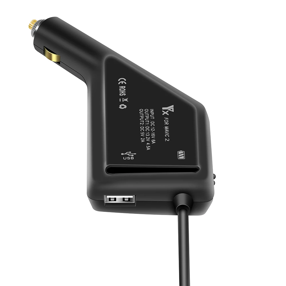 3 in 1 Car Charger DJI Mavic 2 Car Charger Battery Charging USB Port Remote Control Charge For DJI Mavic 2 Pro Zoom Charger Hub-8