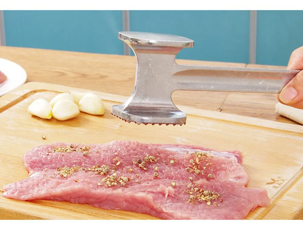 Алюминиевый металлический молот молоток для мяса размягчитель стейк говядина, свинина, курятина кухонные принадлежности-молоток C1060 a