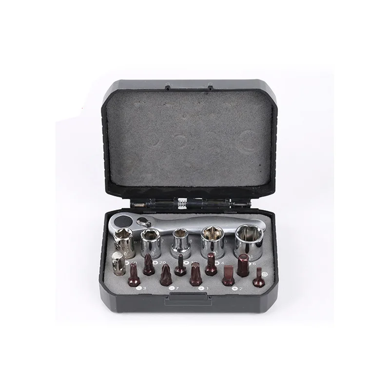 

Mini ratchet wrench set 16 IN 1 72Gears Spanner batch handle screwdriver sleeve wrench