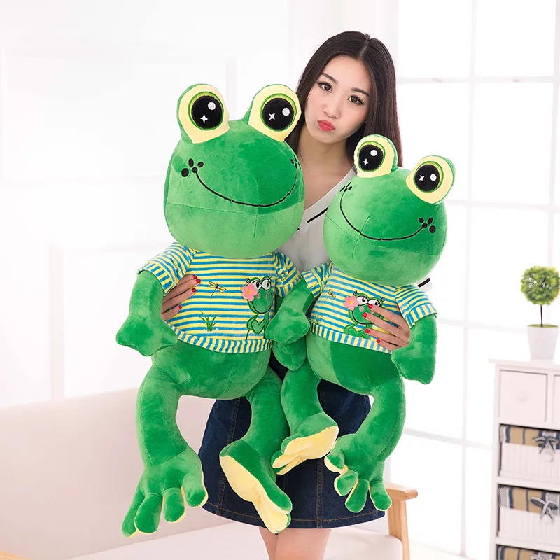 Details about   Giant Soft Cartoon Frog Plush Toy Big Stuffed Animal Green Doll Pillows 47inch 