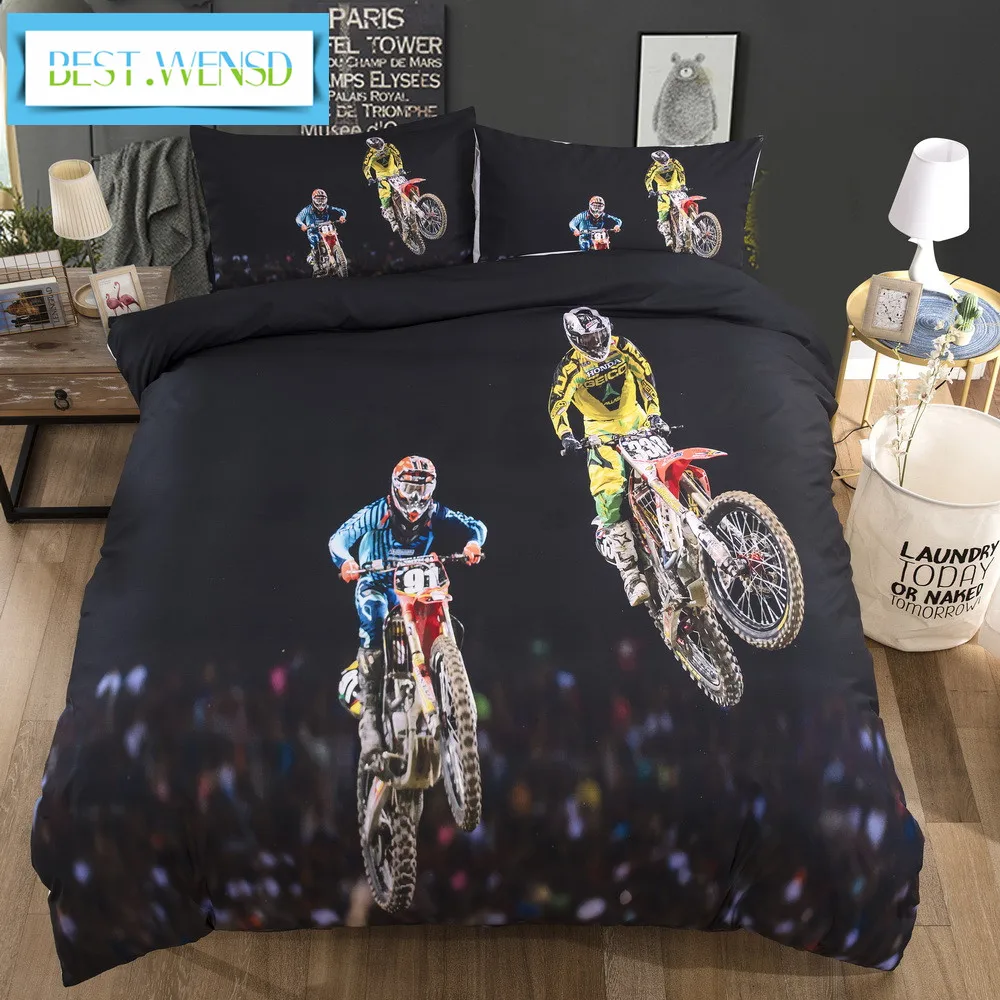 Best Wensd High Quality Bed Set Single Double Motorcycle