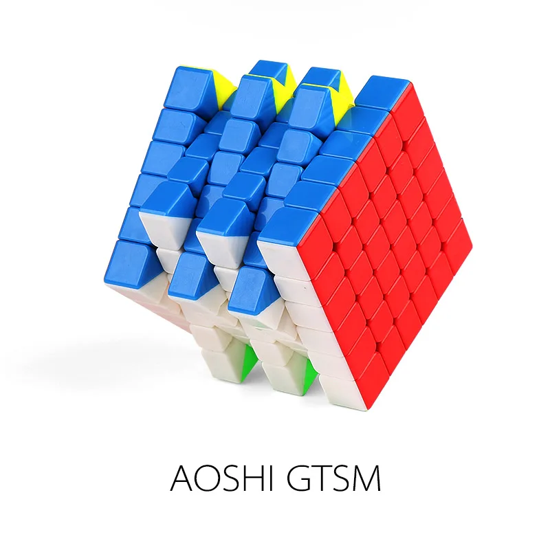 MoYu Aoshi GTSM 6x6x6 Магнитный куб магический куб Aoshi GTS M скоростной куб обучающий игрушки для детей - Цвет: Stickerless