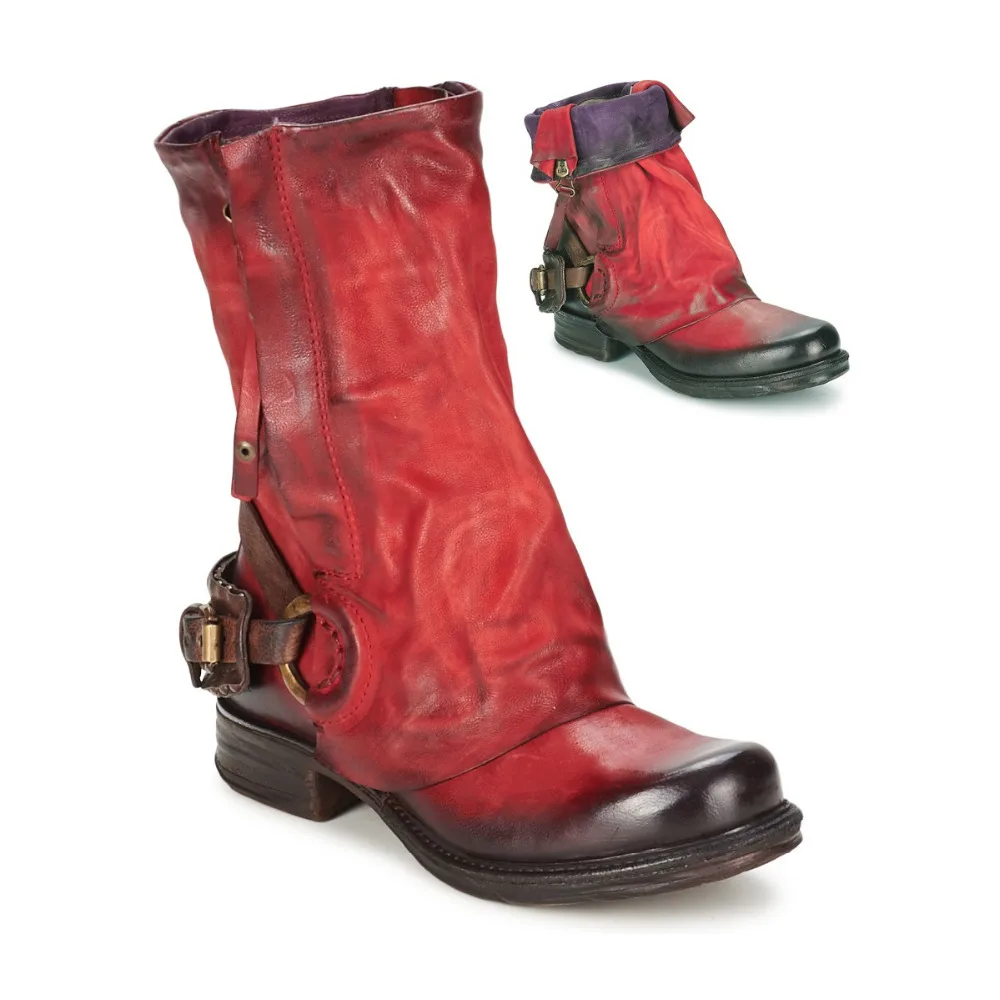 flat heel work boots