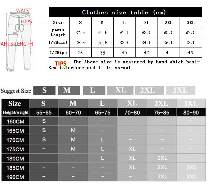 cycling shorts size