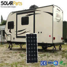 Solarparts 1pcs 100W pv flexible solar panel PC solar cell with high efficiency cheap price for finshing boat/light/lamp/baterry