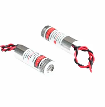

2pcs 12mm 5mw red line laser module MXD1230 point spot size adjustable laser emission head For Ciclop Scanner 3D Printer