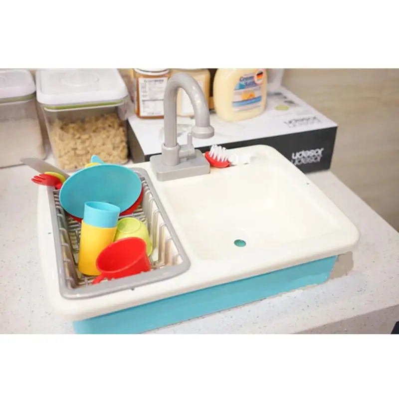 

Play House Water Toy Small Kitchen Cutlery Cleaning Kit Toy For Kids (Without Battery)
