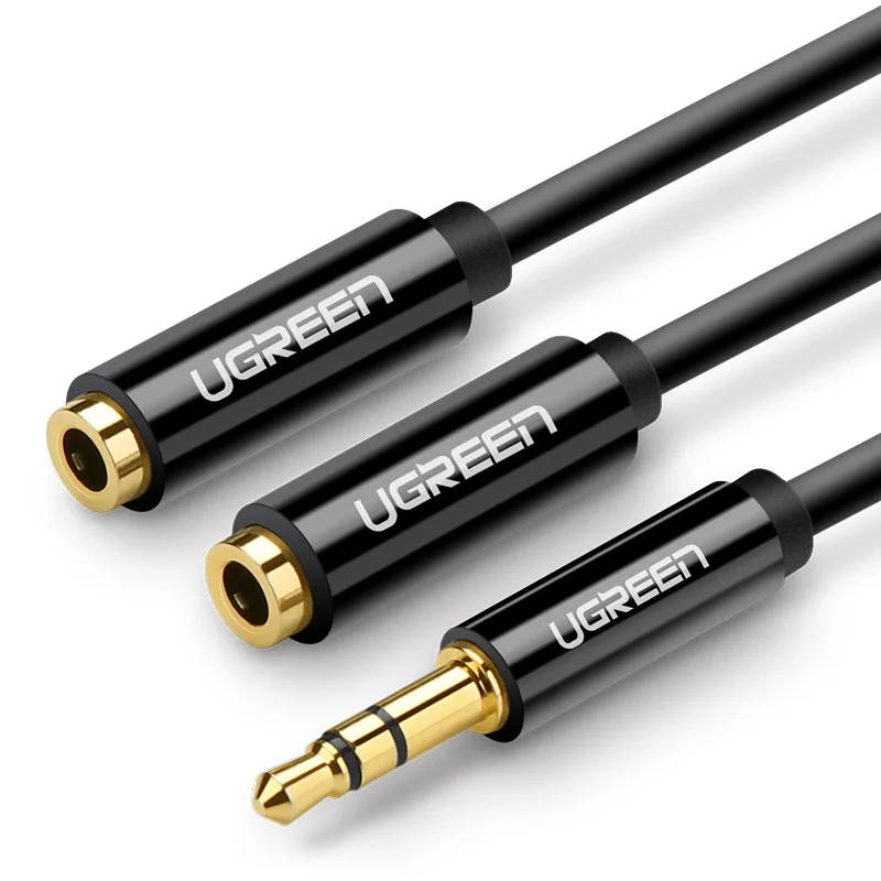 Jack 3 5mm to 2x 3 5mm Female Headphone Splitter Audio Cable 3 5 mm Jack Aux Cable Cord for Computer Microphone Cellphone