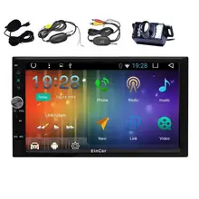 Android 6.0 Estéreo Del Coche de Radio WiFi 2 Din Estéreo Soporte 4G/3G OBD Externa Micrófono FM/AM RDS Radio Navegador Gps de Copia de seguridad cámara