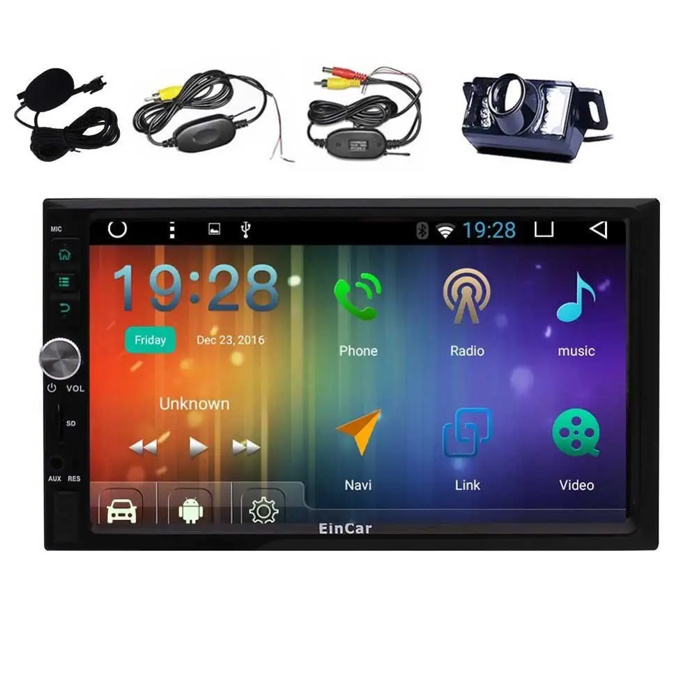 Android 6 0 автомобильное радио стерео WiFi 2 Din поддержка 4G/3g OBD внешний микрофон FM/AM RDS Gps