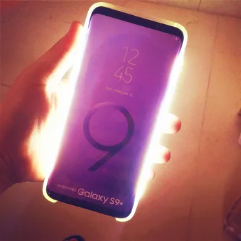 

Light Glow Phone Case For galaxy S9 Plus S10 Plus Case Photo Fill Light Artifact For Samsung S10 S9 S8 plus Selfie Mobile Shell