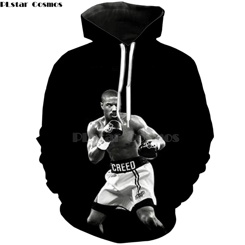 

PLstar Cosmos new movies CREED 2 ROCKY DRAGO JR STALLONE UNISEX cool BLACK hoodies sweatshirts Short Sleeve O-Neck Tops Tee -1