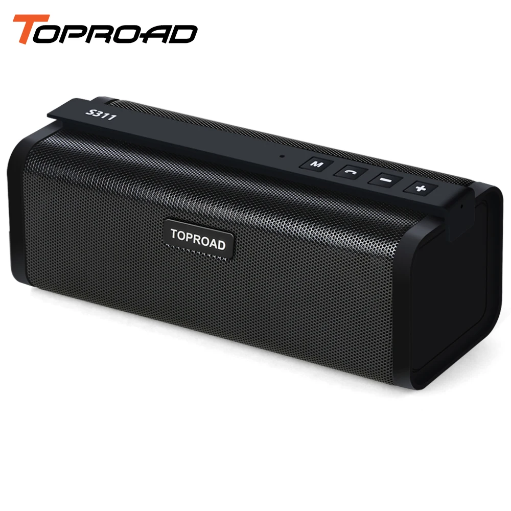 TOPROAD беспроводной стерео 10 Вт HIFI Bluetooth динамик Портативный бас объемный звук
