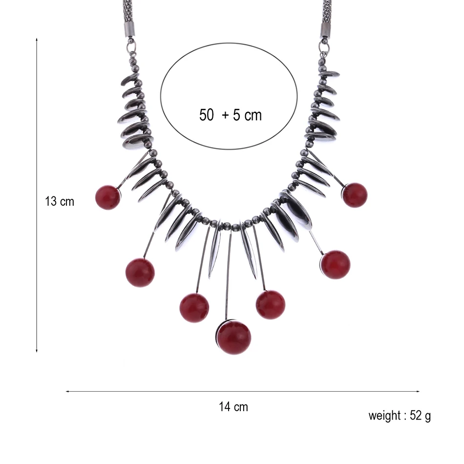 Черное массивное ожерелье для женщин Вишневое ожерелье s& Кулоны Колье женские модные украшения для женщин Подарки SP319