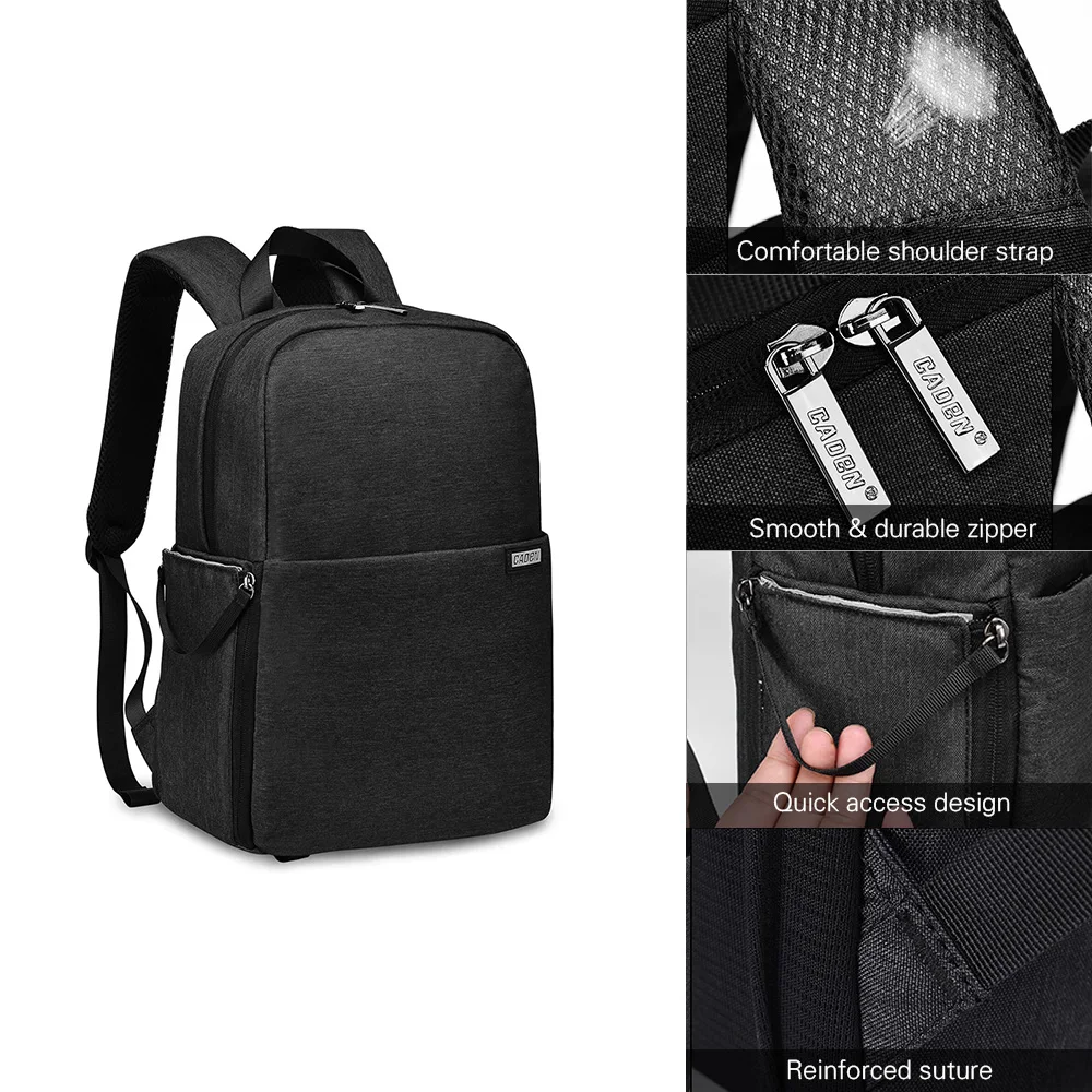 CADeN L4 водонепроницаемый DSLR фото камера рюкзак сумка дорожная плечо противоударный для Canon/sony/Nikon SLR Объективы штативы