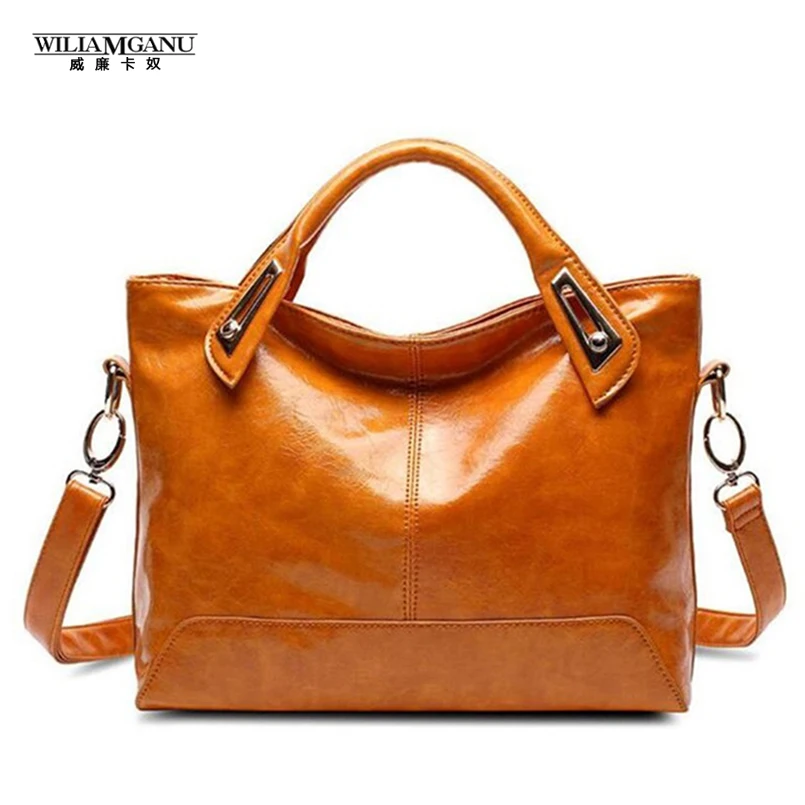 WILIAMGANU 2017 Women Leather Bag Ladies Handbags High Quality Main Alligator Organizer Bolsos Mujer Shoulder Tote Bags