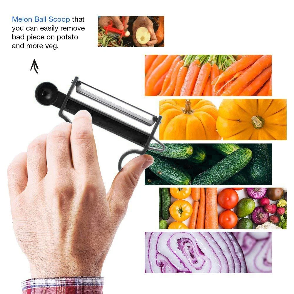 Kitchen Tools Magic 3pcs Peeler Set Slicer Shredder Fruit Cutter Hot Sale