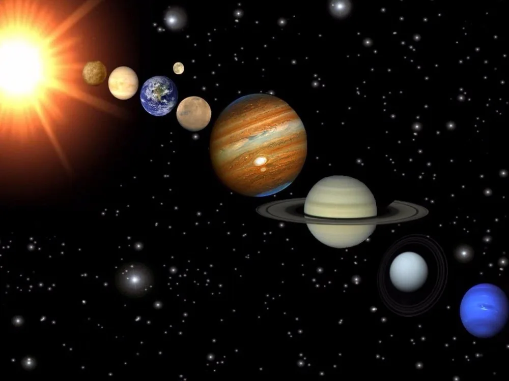 

Cosmos Solar System Space Silk Art Bedroom Decoration 3320