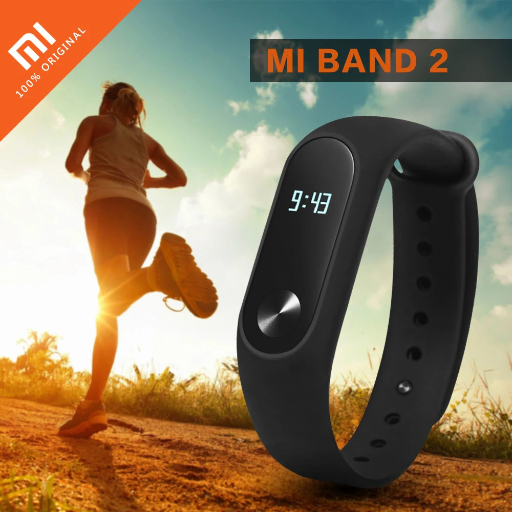 original xiaomi miband 2 oled display heart rate monitor bluetooth smart watch