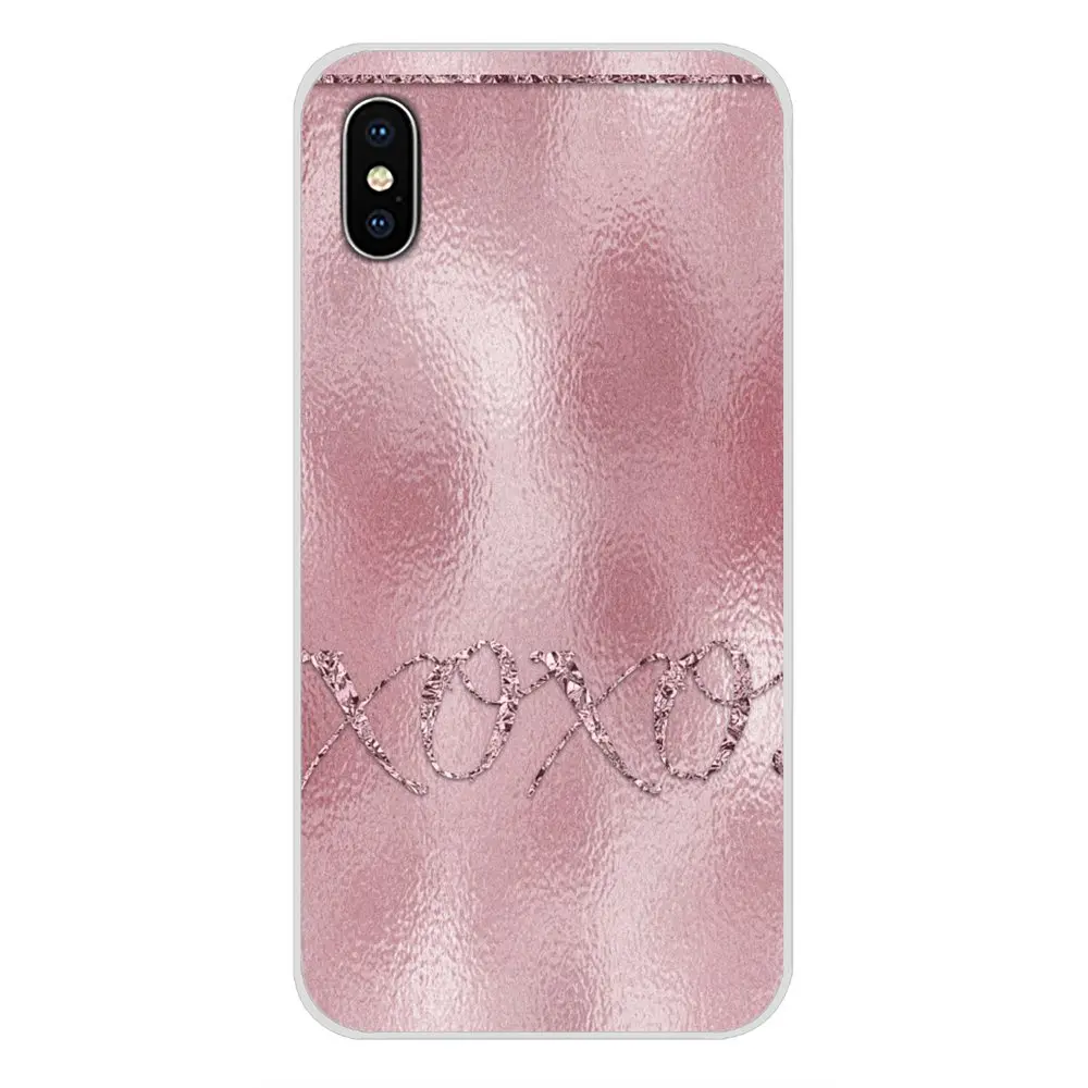 Для HTC One U11 U12 X9 M7 M8 A9 M9 M10 E9 Plus Desire 630 530 626 628 816 820 830 золотисто розовые блестящие